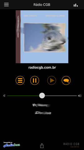 Tela aplicativo iOS com capa de álbum